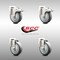 Service Caster 4 Inch 316SS Thermoplastic Rubber Swivel Bolt Hole Caster Set with 2 Lock Brake SCC-SS316BHTTL20S414-TPRB-2-S-2 - alternate 6